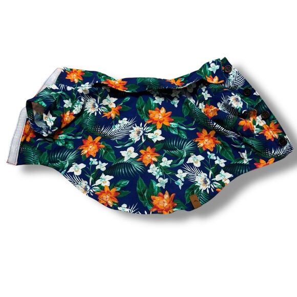 Tommy Bahama Hawaiian Pet Shirt Small Velcro Closure Adorable - Picture 3 of 9